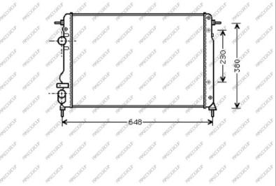 Prasco DA220R003 - Radiatore, Raffreddamento motore autozon.pro