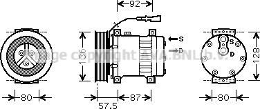 Prasco DFAK033 - Compressore, Climatizzatore autozon.pro