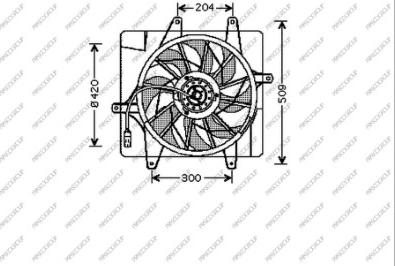 Prasco DG410F001 - Ventola, Raffreddamento motore autozon.pro