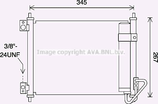 Prasco DN5432D - Condensatore, Climatizzatore autozon.pro