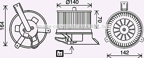 Prasco DN8434 - Elettromotore, Ventilatore abitacolo autozon.pro