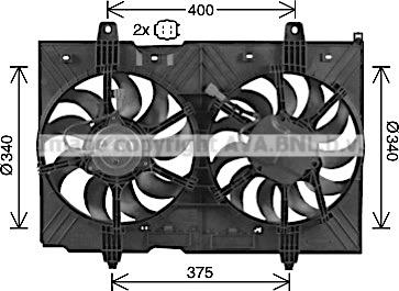 Prasco DN7539 - Ventola, Raffreddamento motore autozon.pro