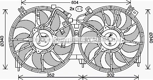 Prasco DN7537 - Ventola, Raffreddamento motore autozon.pro