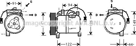 Prasco DNK004 - Compressore, Climatizzatore autozon.pro