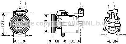 Prasco DNK306 - Compressore, Climatizzatore autozon.pro