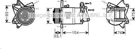 Prasco DNK321 - Compressore, Climatizzatore autozon.pro