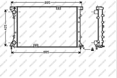 Prasco DS950R002 - Radiatore, Raffreddamento motore autozon.pro