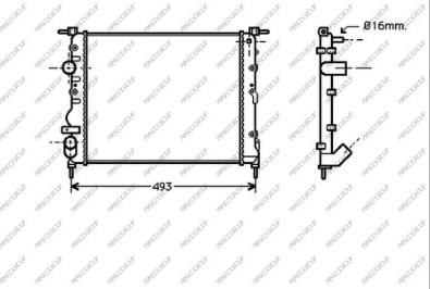 Prasco DS917R004 - Radiatore, Raffreddamento motore autozon.pro