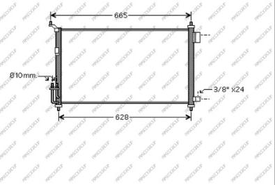 Prasco DS011C004 - Condensatore, Climatizzatore autozon.pro