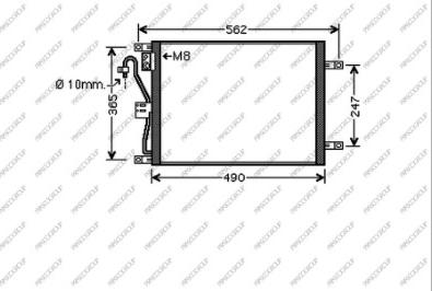 Prasco DS011C001 - Condensatore, Climatizzatore autozon.pro