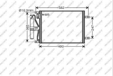 Prasco DS011C002 - Condensatore, Climatizzatore autozon.pro