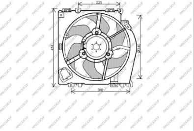 Prasco DS011F001 - Ventola, Raffreddamento motore autozon.pro