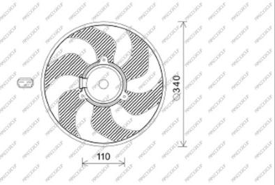 Prasco DS011F002 - Ventola, Raffreddamento motore autozon.pro