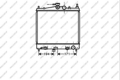 Prasco DS011R005 - Radiatore, Raffreddamento motore autozon.pro