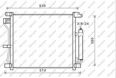 Prasco DS700C003 - Condensatore, Climatizzatore autozon.pro