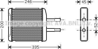 Prasco DW6059 - Scambiatore calore, Riscaldamento abitacolo autozon.pro