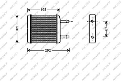 Prasco DW320H001 - Scambiatore calore, Riscaldamento abitacolo autozon.pro