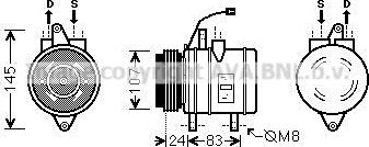 Prasco DWAK096 - Compressore, Climatizzatore autozon.pro