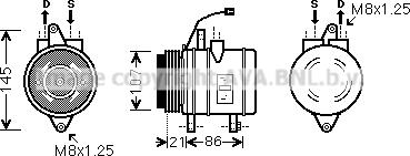 Prasco DWAK079 - Compressore, Climatizzatore autozon.pro