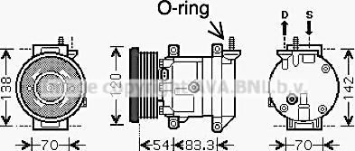 Prasco DWAK071 - Compressore, Climatizzatore autozon.pro