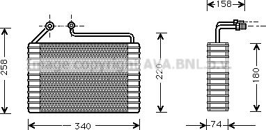 Prasco DWV034 - Evaporatore, Climatizzatore autozon.pro