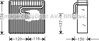 Prasco DWV035 - Evaporatore, Climatizzatore autozon.pro