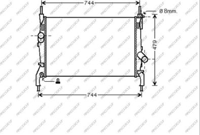 Prasco FD912R003 - Radiatore, Raffreddamento motore autozon.pro