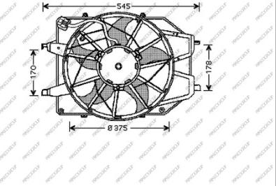 Prasco FD420F009 - Ventola, Raffreddamento motore autozon.pro