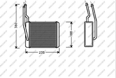 Prasco FD420H001 - Scambiatore calore, Riscaldamento abitacolo autozon.pro