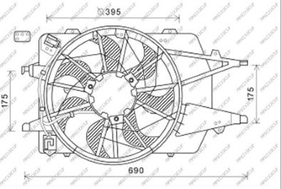 Prasco FD422F004 - Ventola, Raffreddamento motore autozon.pro