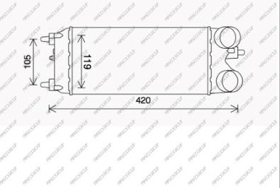 Prasco FD602N001 - Intercooler autozon.pro