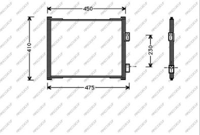 Prasco FD006C001 - Condensatore, Climatizzatore autozon.pro