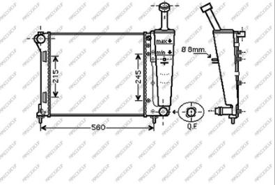 Prasco FD008R001 - Radiatore, Raffreddamento motore autozon.pro