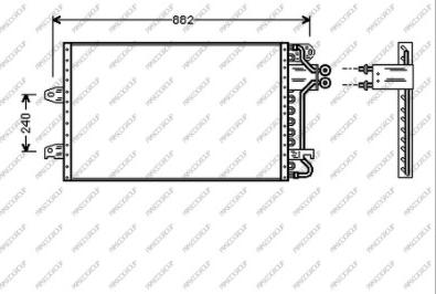 Prasco FD076C003 - Condensatore, Climatizzatore autozon.pro