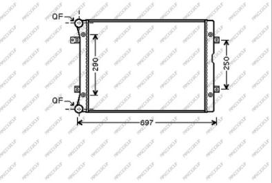 Prasco FD078R004 - Radiatore, Raffreddamento motore autozon.pro