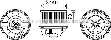 Prasco FD8496 - Elettromotore, Ventilatore abitacolo autozon.pro