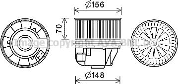 Prasco FD8613 - Elettromotore, Ventilatore abitacolo autozon.pro