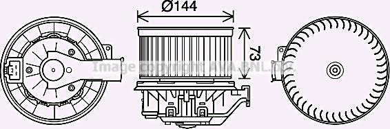 Prasco FD8632 - Elettromotore, Ventilatore abitacolo autozon.pro