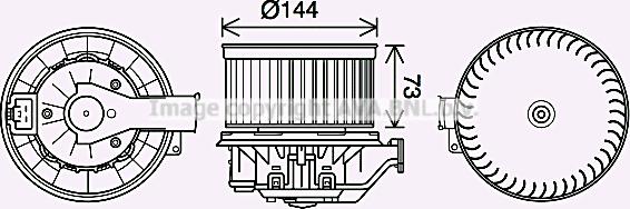 Prasco FD8629 - Elettromotore, Ventilatore abitacolo autozon.pro