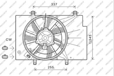 Prasco FD344F004 - Ventola, Raffreddamento motore autozon.pro