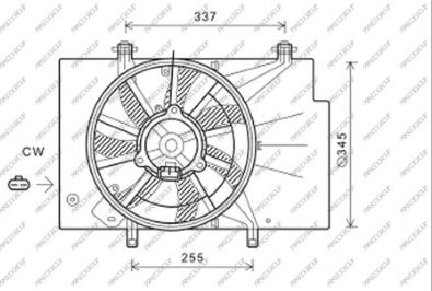 Prasco FD344F003 - Ventola, Raffreddamento motore autozon.pro