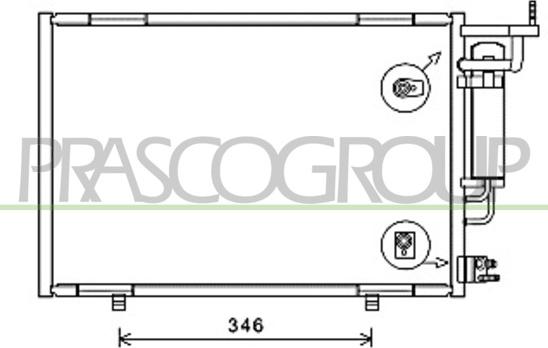 Prasco FD346C001 - Condensatore, Climatizzatore autozon.pro