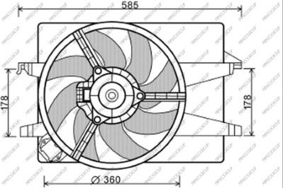 Prasco FD340F005 - Ventola, Raffreddamento motore autozon.pro