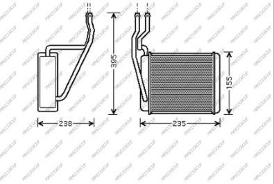 Prasco FD340H001 - Scambiatore calore, Riscaldamento abitacolo autozon.pro