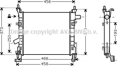 Prasco FD2373 - Radiatore, Raffreddamento motore autozon.pro