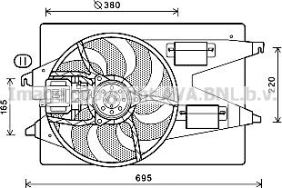 Prasco FD7555 - Ventola, Raffreddamento motore autozon.pro