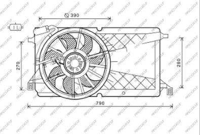 Prasco FD717F001 - Ventola, Raffreddamento motore autozon.pro