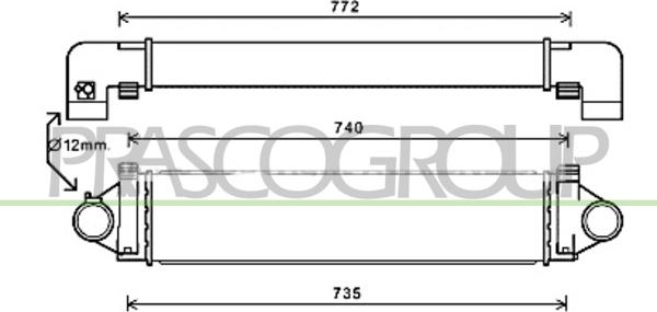 Prasco FD730N002 - Intercooler autozon.pro