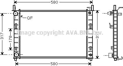 Prasco FDA2324 - Radiatore, Raffreddamento motore autozon.pro