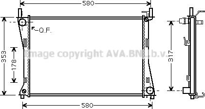 Prasco FDA2325 - Radiatore, Raffreddamento motore autozon.pro